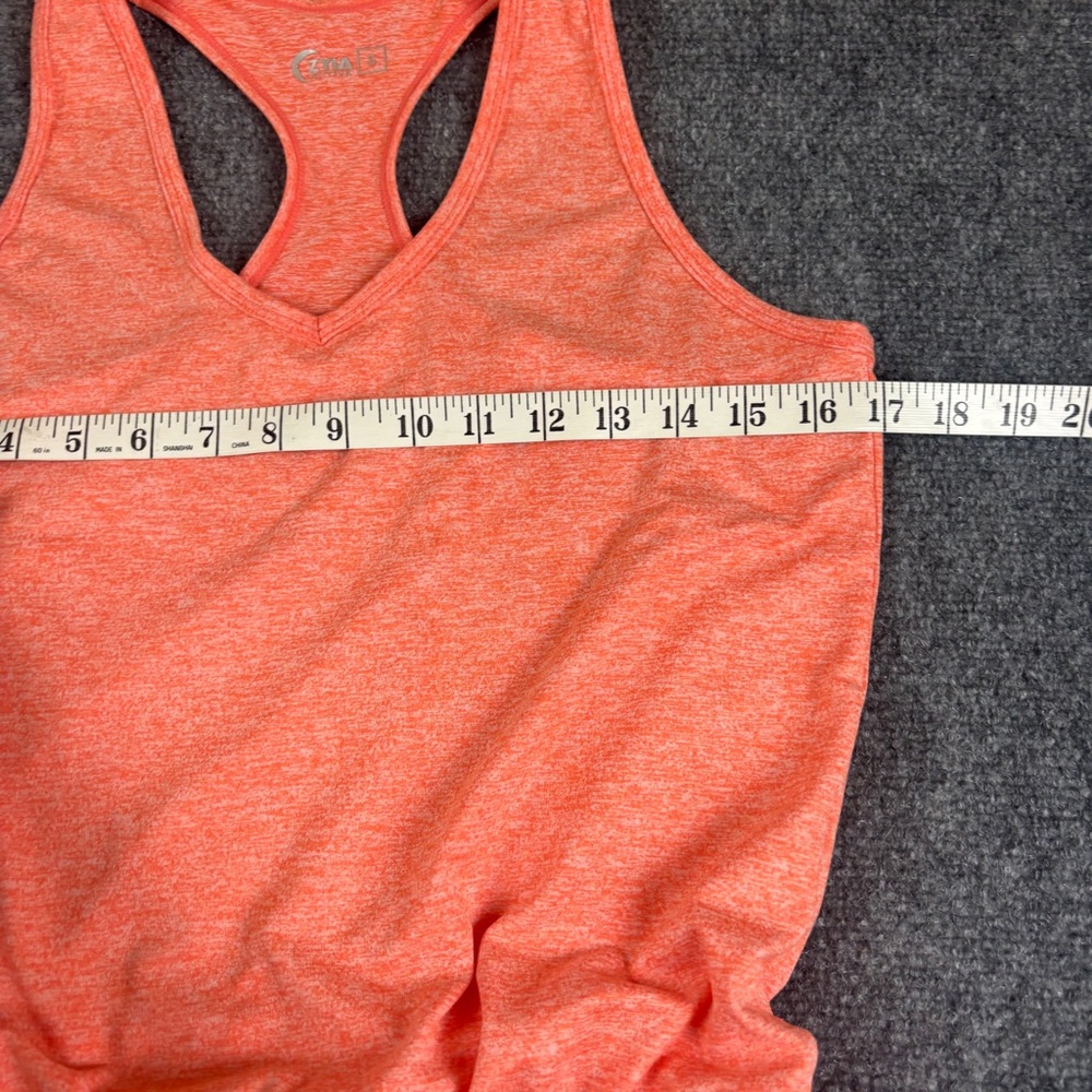 ZYIA Active Womens Heathered Orange Melon One Piece Athletic Jumper Romper Small - Picture 13 of 13
